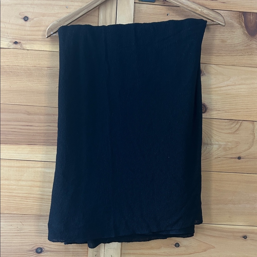 Eileen Fisher Black Linen Women's  Wrap